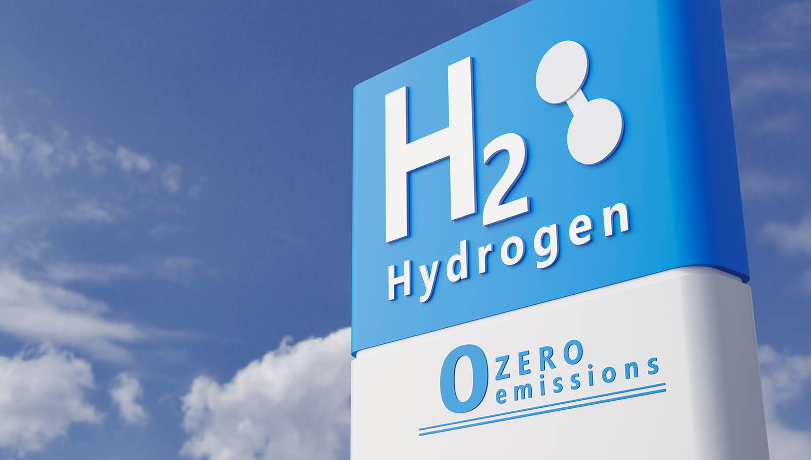 Foto estación de carga de coche de combustible de hidrógeno diseño de concepto visual de color blanco