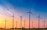 Energía de turbina eólica Generación de energía ecológica ecológica ©Freepik
